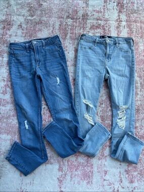 Hollister High-Rise Distressed Skinny Jeans - Advanced Stretch